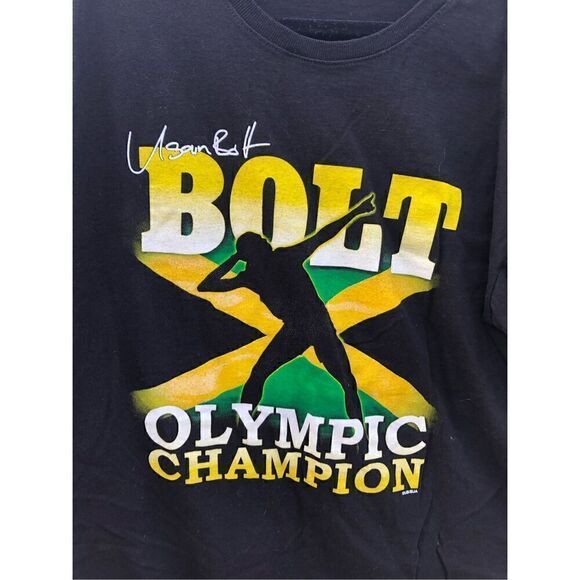 Usain Bolt T Shirt Olympic Champion T-shirt Size Extra Large (XL) - Picture 3 of 4